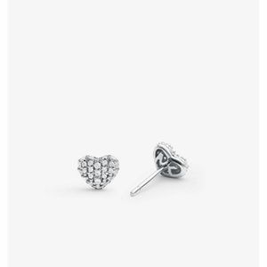 Michael Kors Heart Sterling Silver Stud Earrings